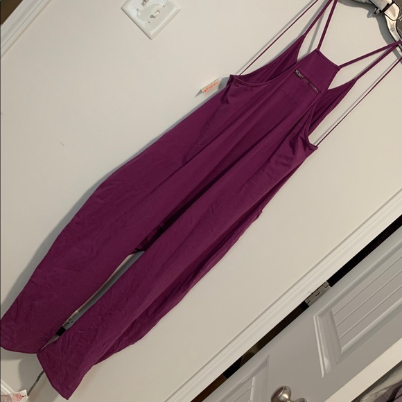 FP Movement by Free People Hot Shot Onesie -S, Mulberry - Picture 5 of 8